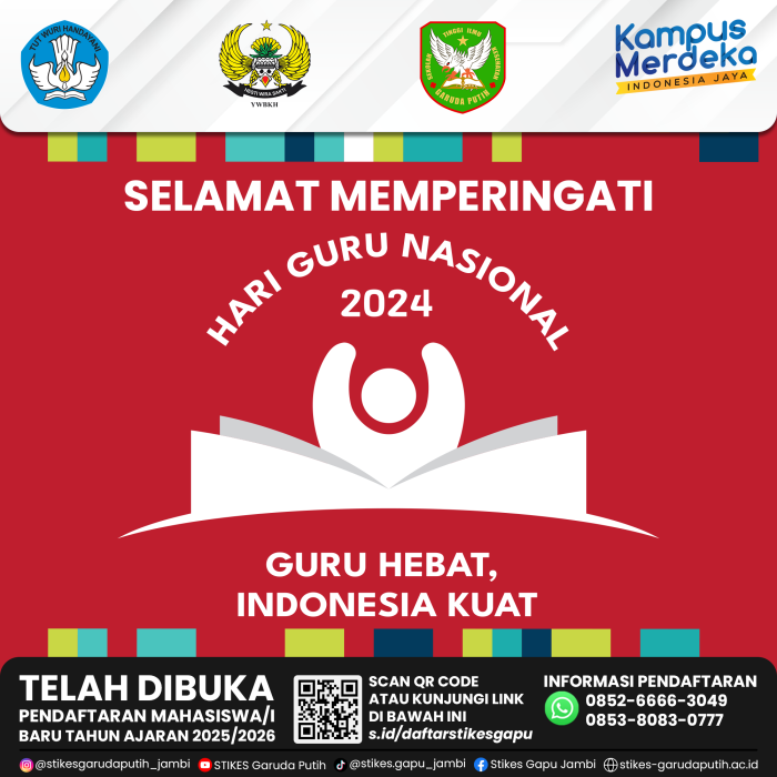 Selamat Memperingati Hari Guru Nasional 2024